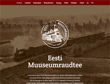 Tablet Screenshot of museumrailway.ee